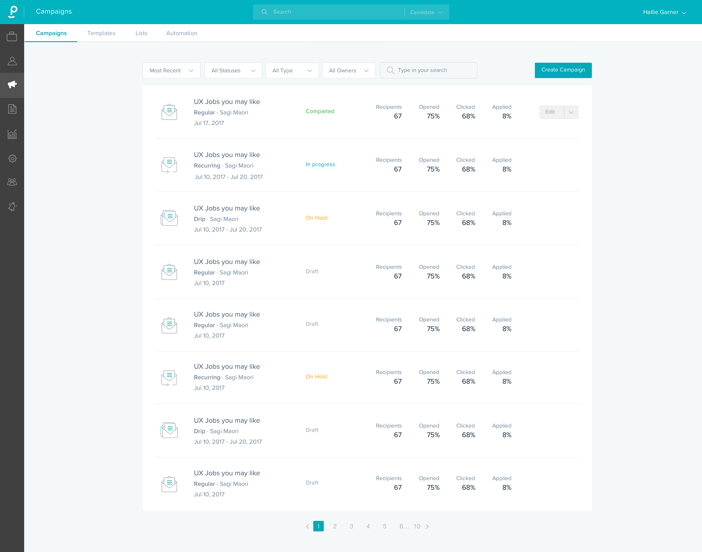 Candidate Communication 1